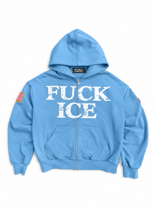 BLUE "FK ICE" HOODIE